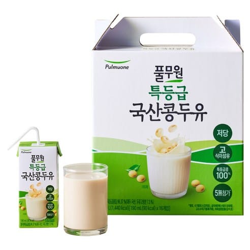 풀무원 두유 190ml×16, 어제 23,980원 → 오늘 16,180원