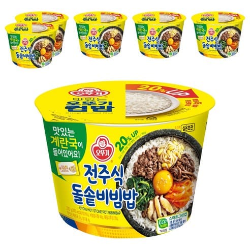 오뚜기 컵밥 전주식돌솥비빔밥, 하루 만에 3,700원 빠졌다