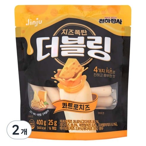 진주햄 더블링 콰트로치즈 간식 소시지 쿠팡 32,410원 최저가 가격 추적 후기