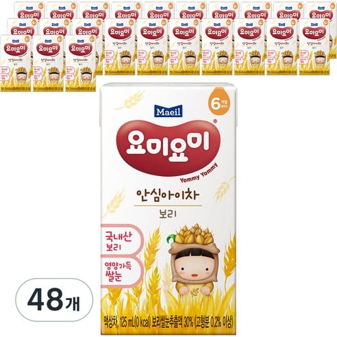 요미요미 안심아이차 보리 125ml×48개 쿠팡 23,400원 최저가 가격 추적 후기
