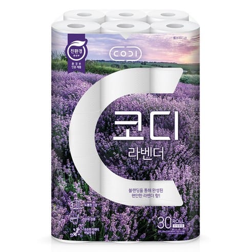 코디 라벤더 화장지, 하루 만에 4,560원 빠졌다
