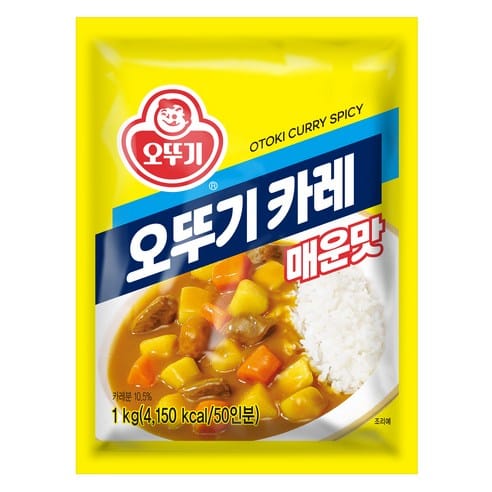 오뚜기 카레 매운맛, 어제 24,460원 → 오늘 21,950원