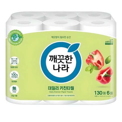 깨끗한나라 데일리 천연펄프 키친타월 쿠팡 9,920원 역대 최저가 가격 추적 후기