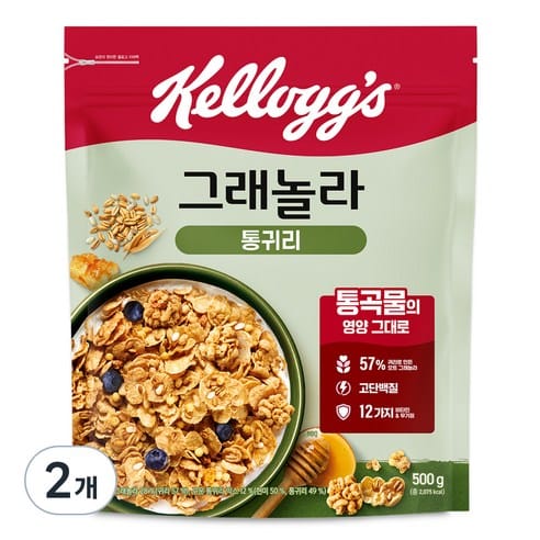 켈로그 통귀리 그래놀라 쿠팡 9,500원 역대 최저가 가격 추적 후기