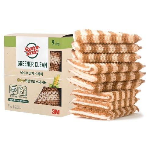 스카치브라이트 옥수수 망사수세미, 하루 만에 4,500원 빠졌다