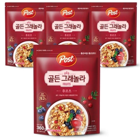 포스트 골든그래놀라 후르츠, 하루 만에 3,000원 빠졌다