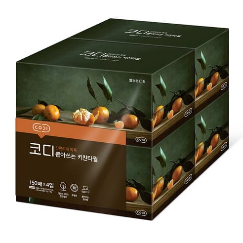 코디 뽑아쓰는 키친타월, 하루 만에 1,350원 빠졌다