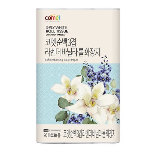 코멧 순백 3겹 라벤더 바닐라 롤화장지 쿠팡 20,990원 최저가 가격 추적 후기