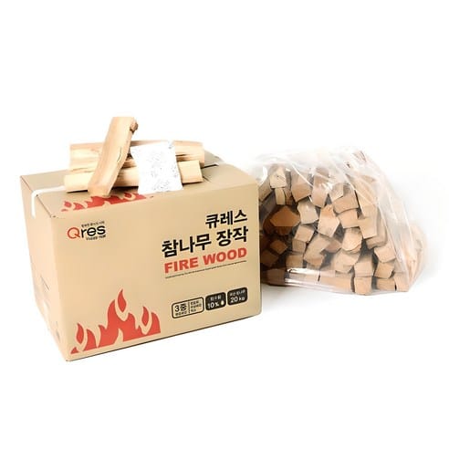 큐레스 참나무 장작, 어제 19,500원 → 오늘 17,160원