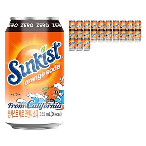 썬키스트 제로 오렌지 소다, 3개월 최저가 근접
