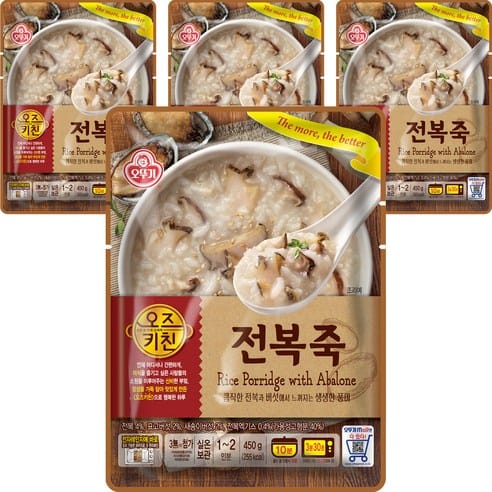 오뚜기 오즈키친 전복죽, 어제 12,620원 → 오늘 10,960원