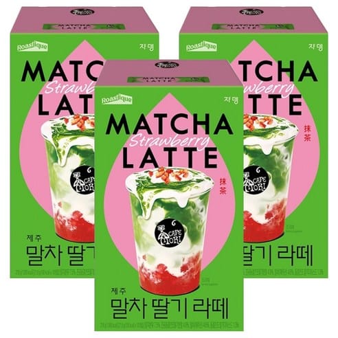 까페모리 쟈뎅 로스티크 말차 딸기 라떼, 역대 최저가 갱신...8,950원