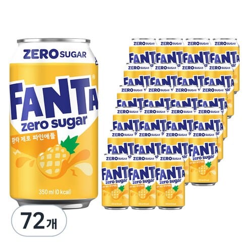 환타 제로 파인애플향, 어제 19,620원 → 오늘 15,480원