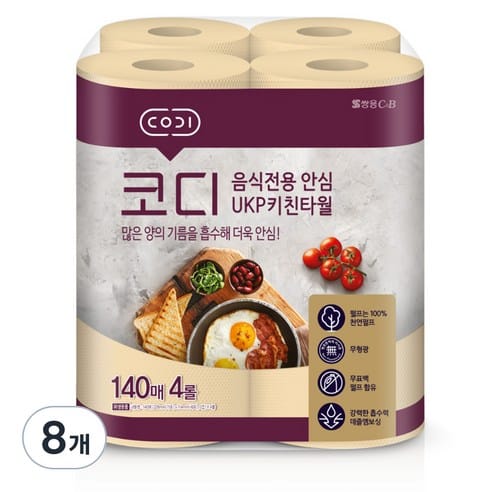 코디 키친타월, 하루 만에 3,300원 빠졌다