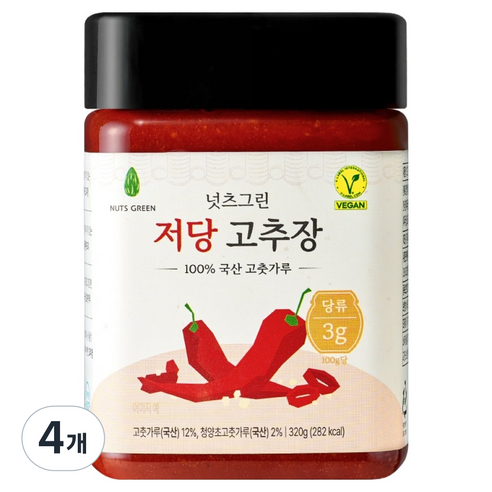 넛츠그린 저당 고추장 쿠팡 최저가 31,700원 가격 추적 후기