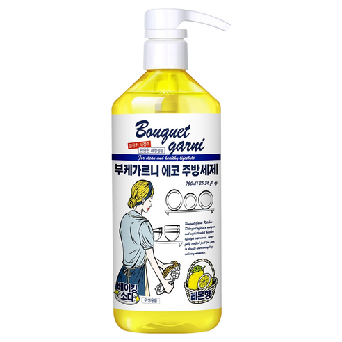 부케가르니 에코 주방세제 레몬향 1L×4개 쿠팡 15,800원 최저가 특가 후기