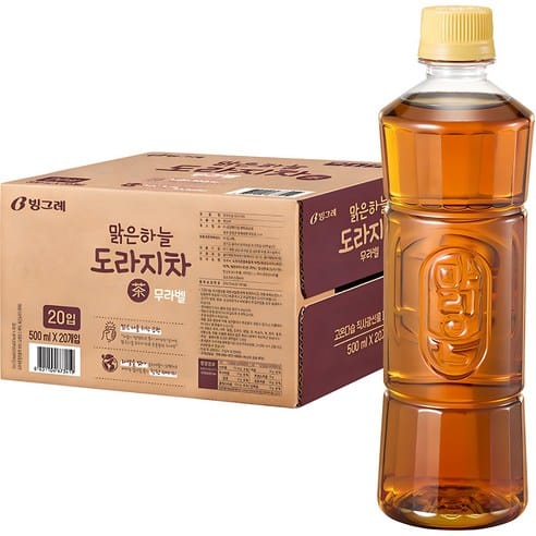 빙그레 맑은하늘 도라지차 무라벨, 2일 만에 최저가...13,450원