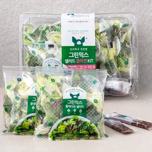 피그인더가든 그린믹스 샐러드 키트 5개입 쿠팡 20,920원 역대 최저가 가격 추적 후기