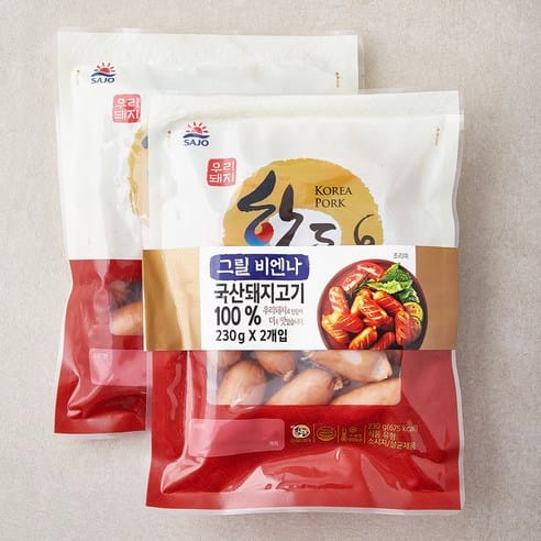 사조오양 한돈 그릴 비엔나 쿠팡 로켓프레시 10,980원 최저가 가격 추적 후기