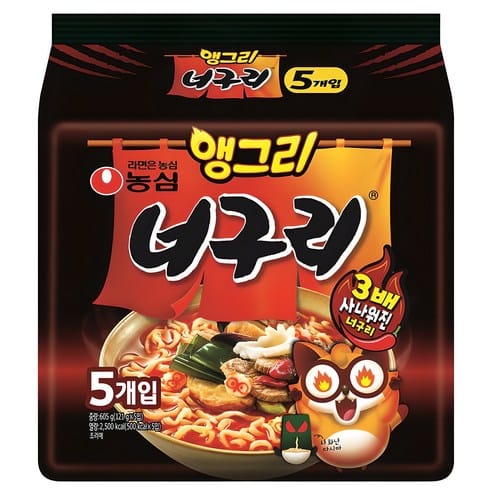 너구리 앵그리 121g, 하루 만에 2,820원 빠졌다