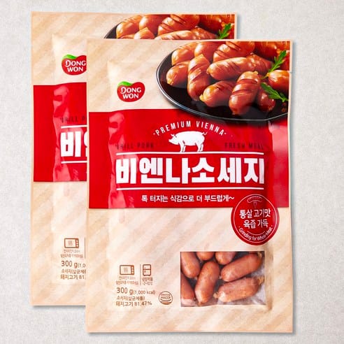 동원 비엔나 소시지 300g × 2개 쿠팡 8,060원 최저가 가격 추적 후기