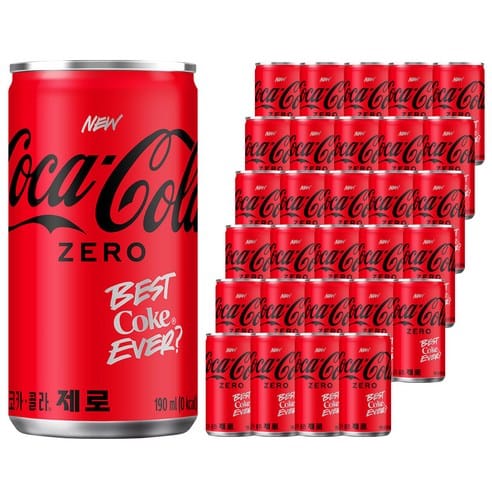 코카콜라 제로 190ml×90개, 하루 만에 4,620원 빠졌다