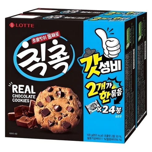 롯데웰푸드 칙촉 168g×8개, 하루 만에 가격 내려왔다