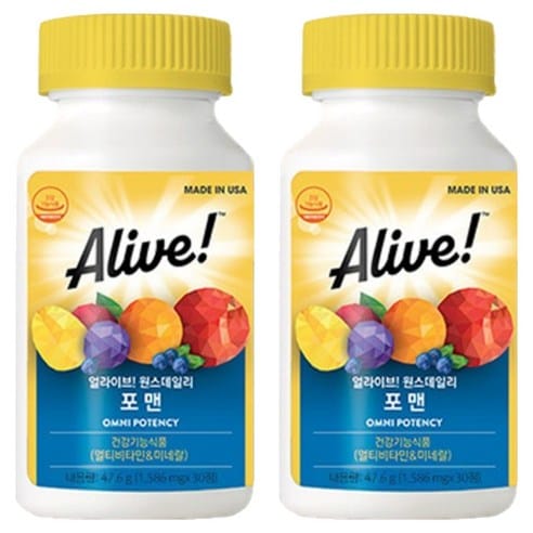 얼라이브 원스데일리 포맨 멀티비타민, 하루 만에 가격 내림 포착