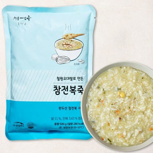 서울마님죽 참전복죽, 하루 만에 3,000원 빠졌다