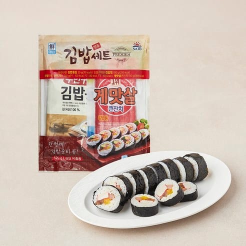 대림선 김밥재료 5종 세트, 3개월 최저가 근접