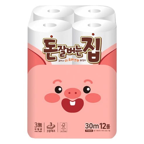 돈잘버는집 3겹 롤화장지, 어제 2만4천대 → 오늘 2만3천원대