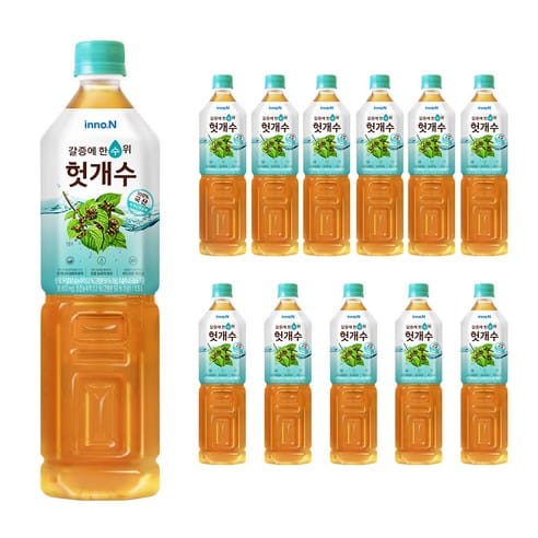 헛개수 340ml×20, 어제 13,900 → 오늘 12,510원
