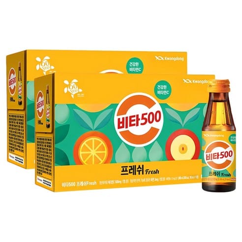 비타500 프레쉬 100ml×60개, 하루 만에 5천원대 빠졌다