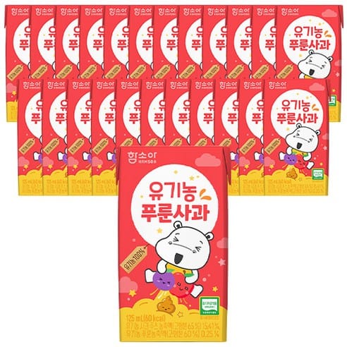 함소아 푸룬사과 주스, 하루 만에 5,000원 빠졌다