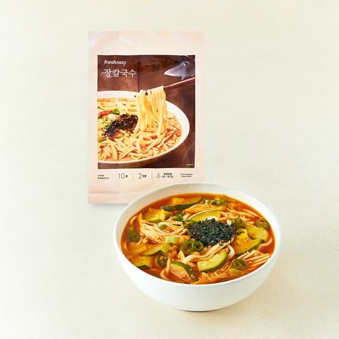 프레시지 장칼국수, 하루 만에 4천원 빠졌다