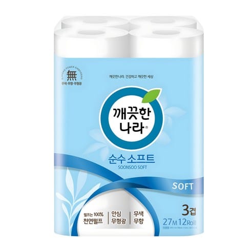 깨끗한나라 순수 소프트 3겹 화장지, 하루 만에 2,450원 빠졌다