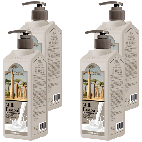 밀크바오밥 퍼퓸 바디워시 화이트솝향, 3개월 최저가 근접