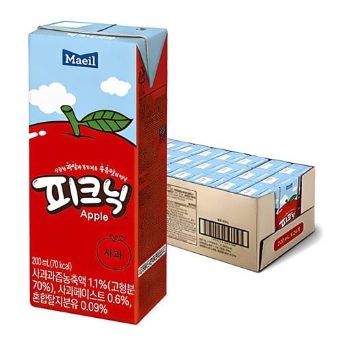 피크닉 사과맛 음료, 하루 만에 1,600원 빠졌다