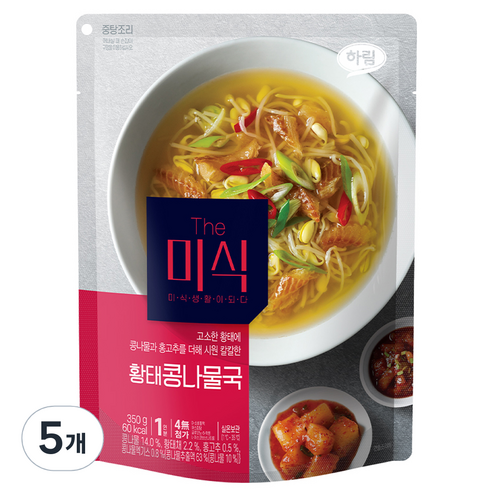 더미식 황태콩나물국, 어제 15,600원 → 오늘 14,040원